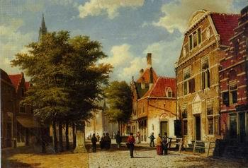 unknow artist European city landscape, street landsacpe, construction, frontstore, building and architecture. 289 Germany oil painting art